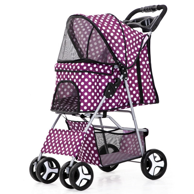 Carrito plegable portátil para paseo de mascotas