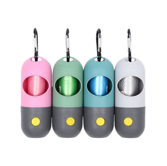 LED Multifuncional con dispensador de bolsas de basura