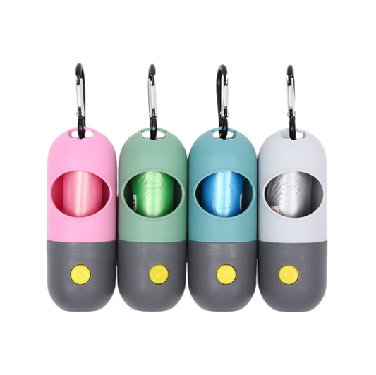 LED Multifuncional con dispensador de bolsas de basura