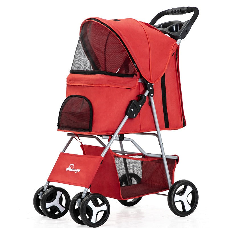 Carrito plegable portátil para paseo de mascotas