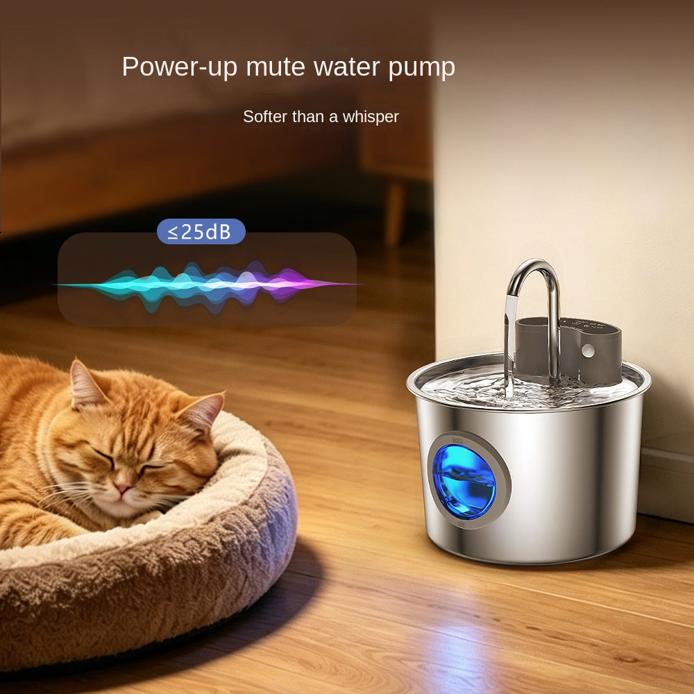 Dispensador de agua de acero inoxidable inteligente, sensor inalámbrico, sin enchufe, circulación automática