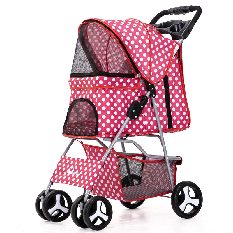 Carrito plegable portátil para paseo de mascotas