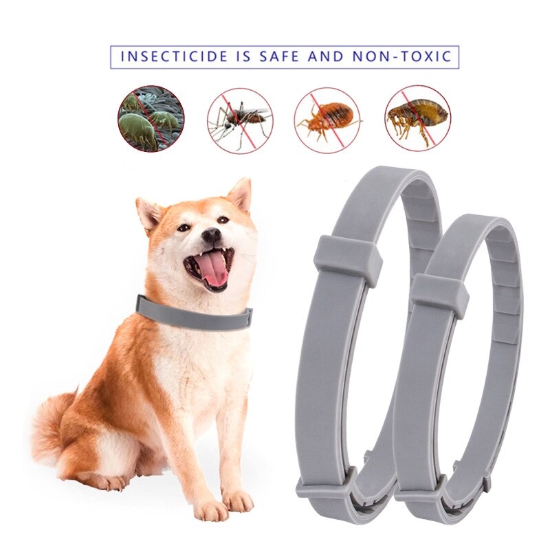 Collar para mascotas, quita pulgas y repele mosquitos