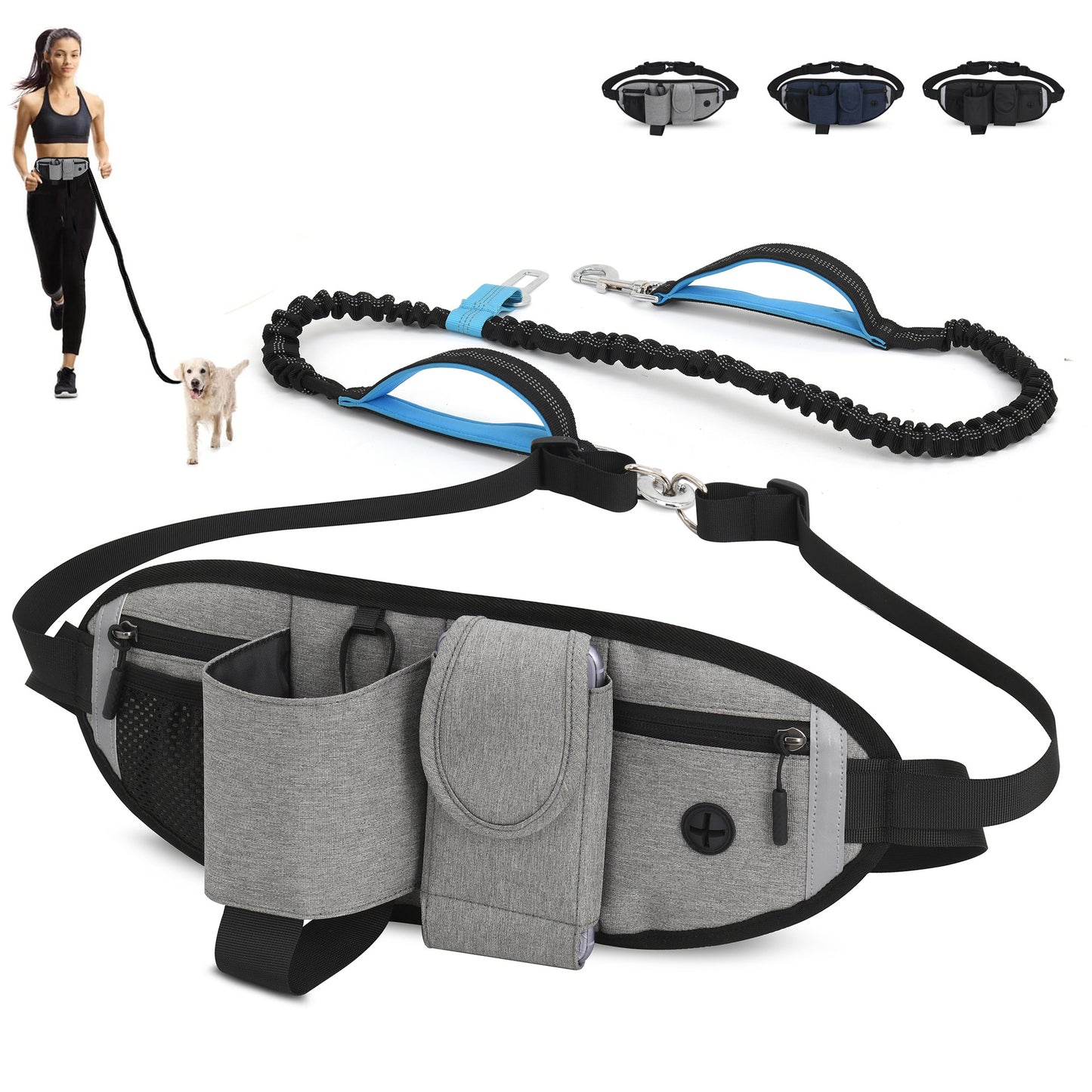 Riñonera Deportiva Impermeable para Running y Paseo de Perros