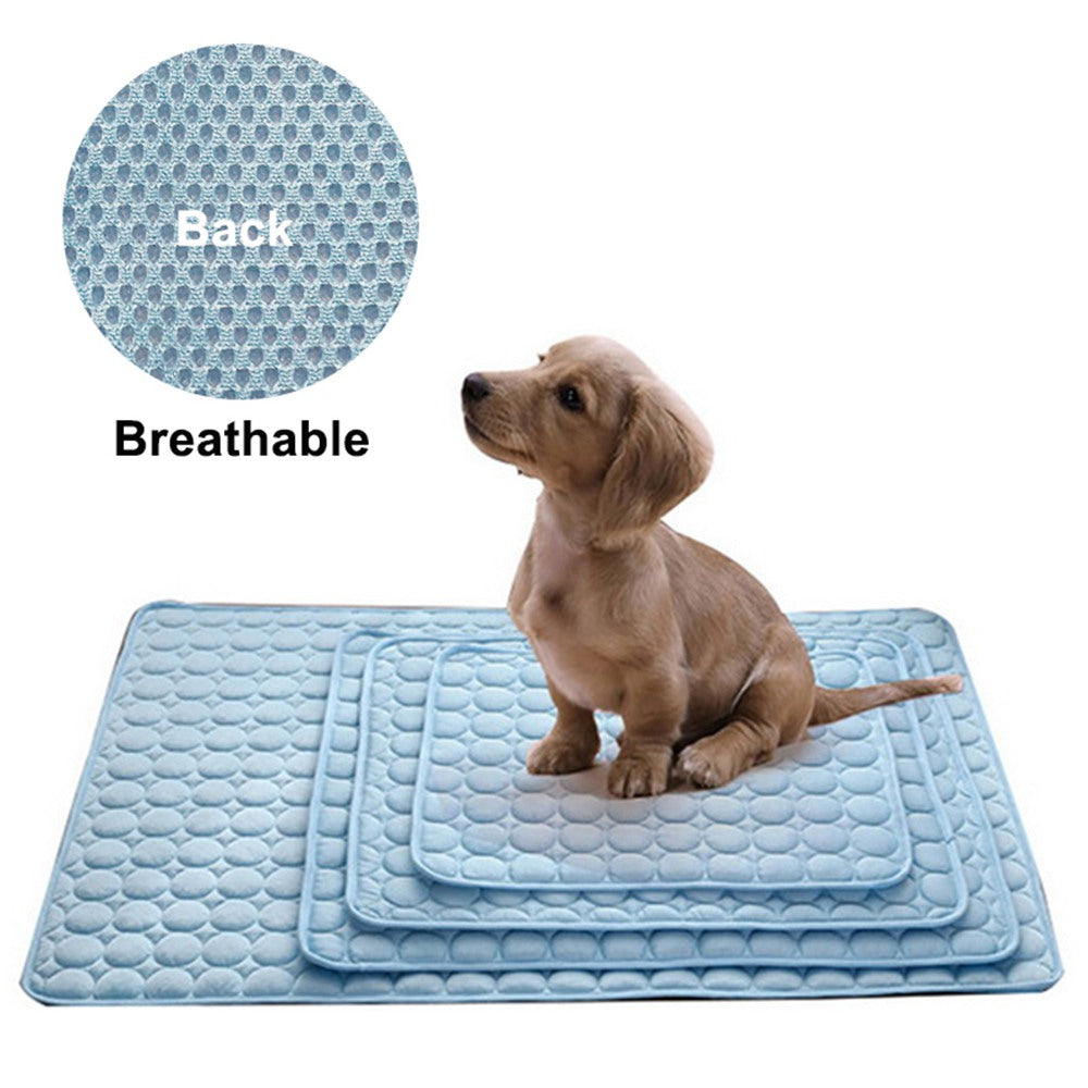 Alfombrilla refrescante de verano para mascotas.