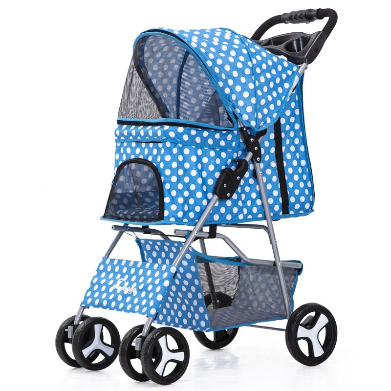 Carrito plegable portátil para paseo de mascotas