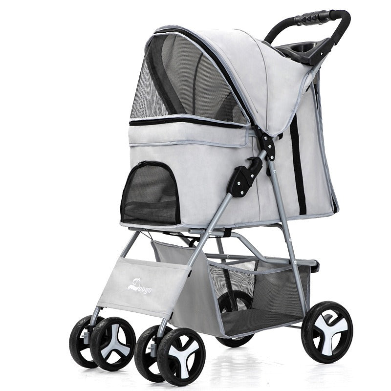 Carrito plegable portátil para paseo de mascotas