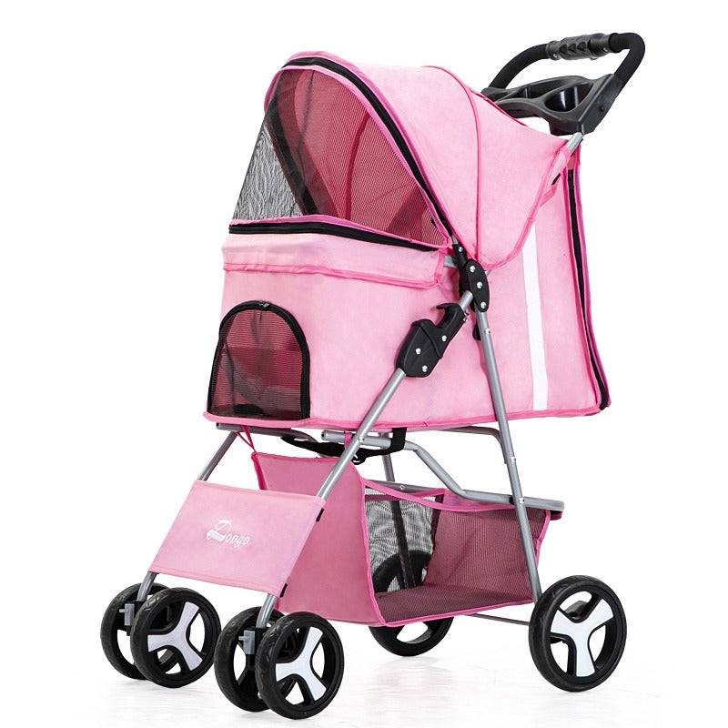 Carrito plegable portátil para paseo de mascotas