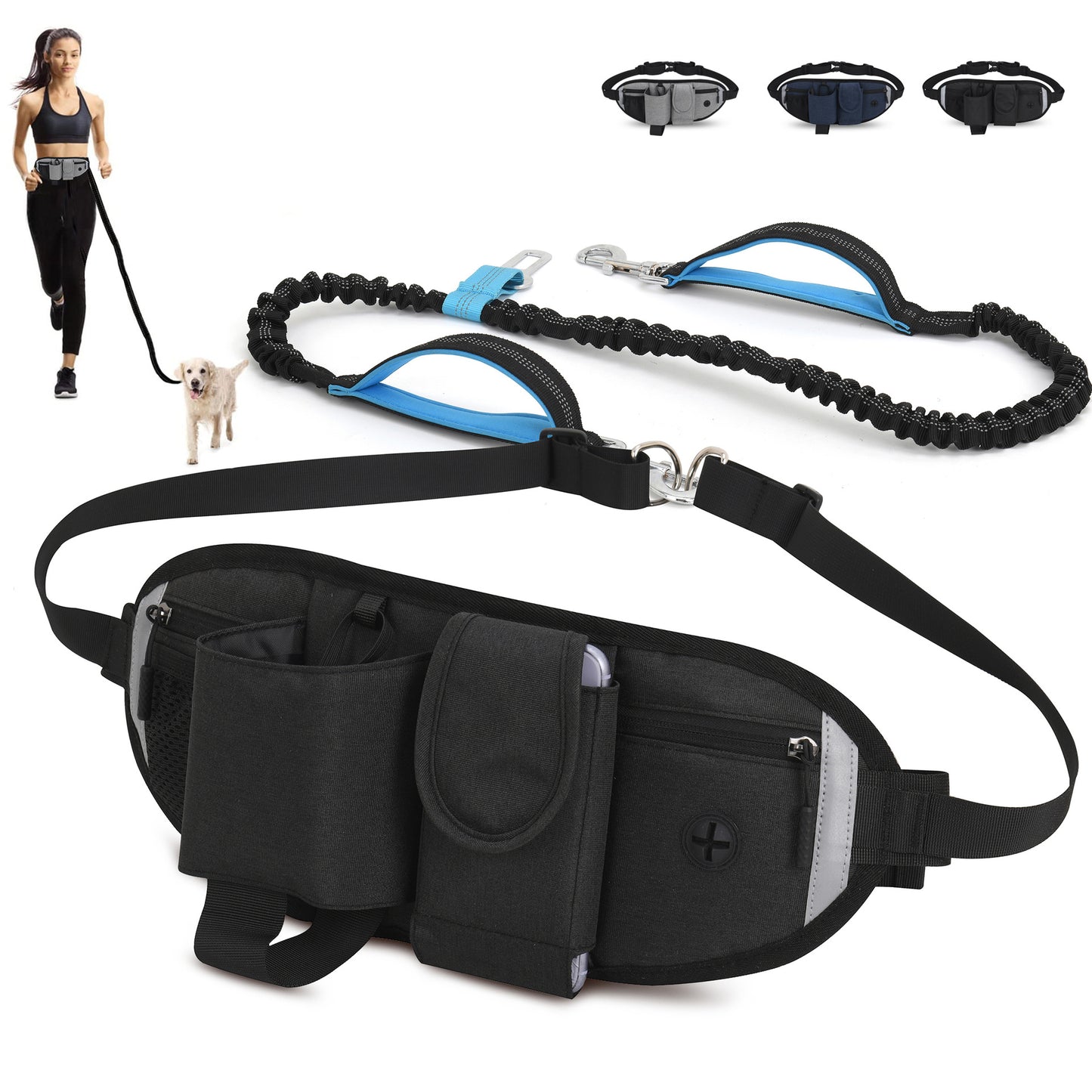 Riñonera Deportiva Impermeable para Running y Paseo de Perros