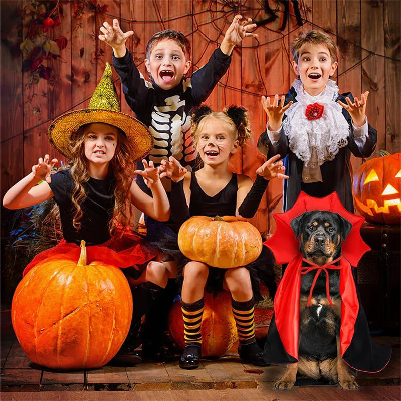 Disfraz para mascotas. Capa de vampiro de Halloween para gatos y perros