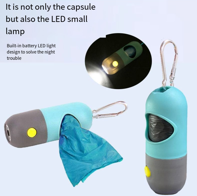 LED Multifuncional con dispensador de bolsas de basura