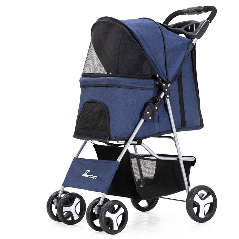 Carrito plegable portátil para paseo de mascotas