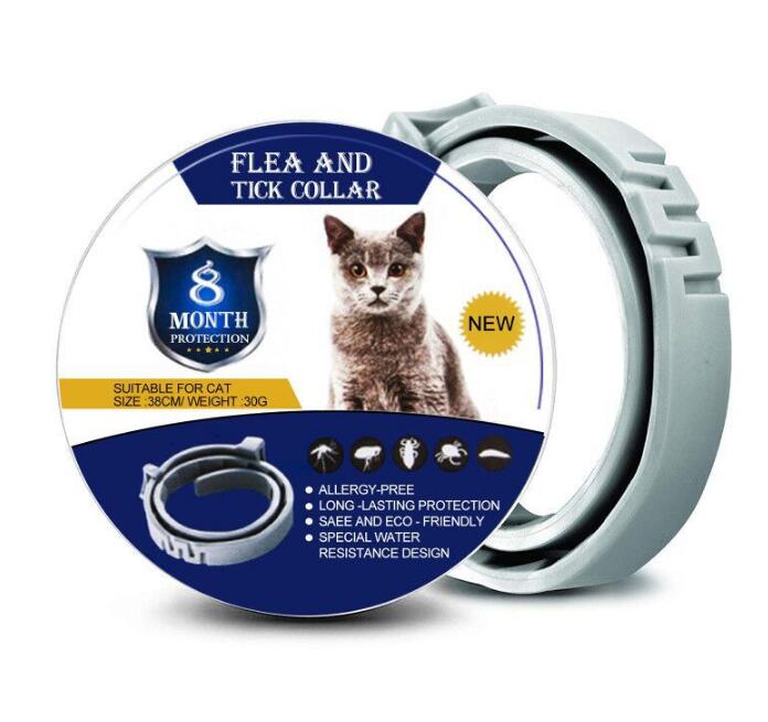 Collar para mascotas, quita pulgas y repele mosquitos