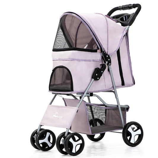Carrito plegable portátil para paseo de mascotas