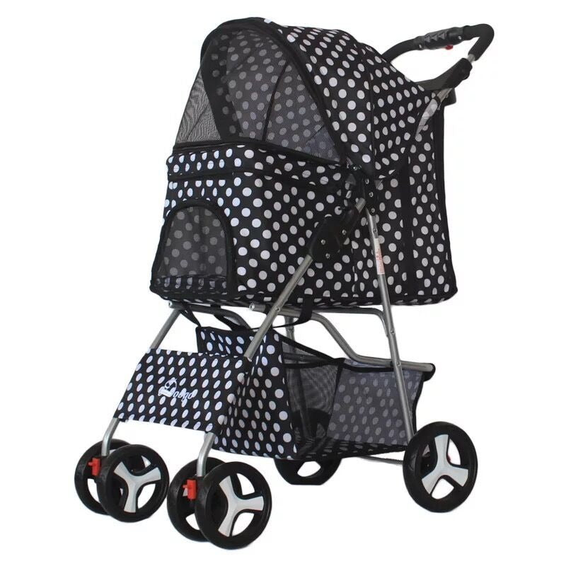 Carrito plegable portátil para paseo de mascotas