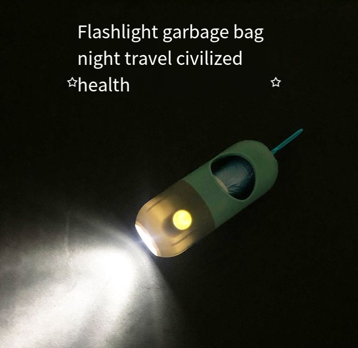 LED Multifuncional con dispensador de bolsas de basura