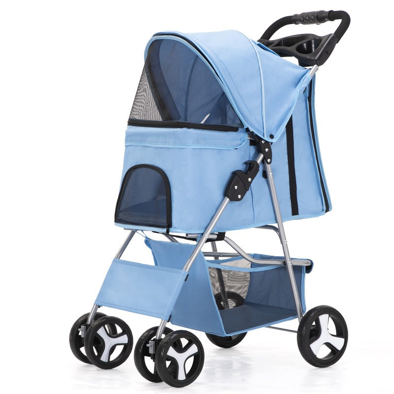 Carrito plegable portátil para paseo de mascotas