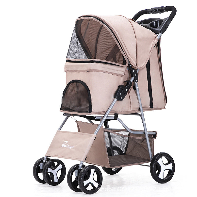 Carrito plegable portátil para paseo de mascotas