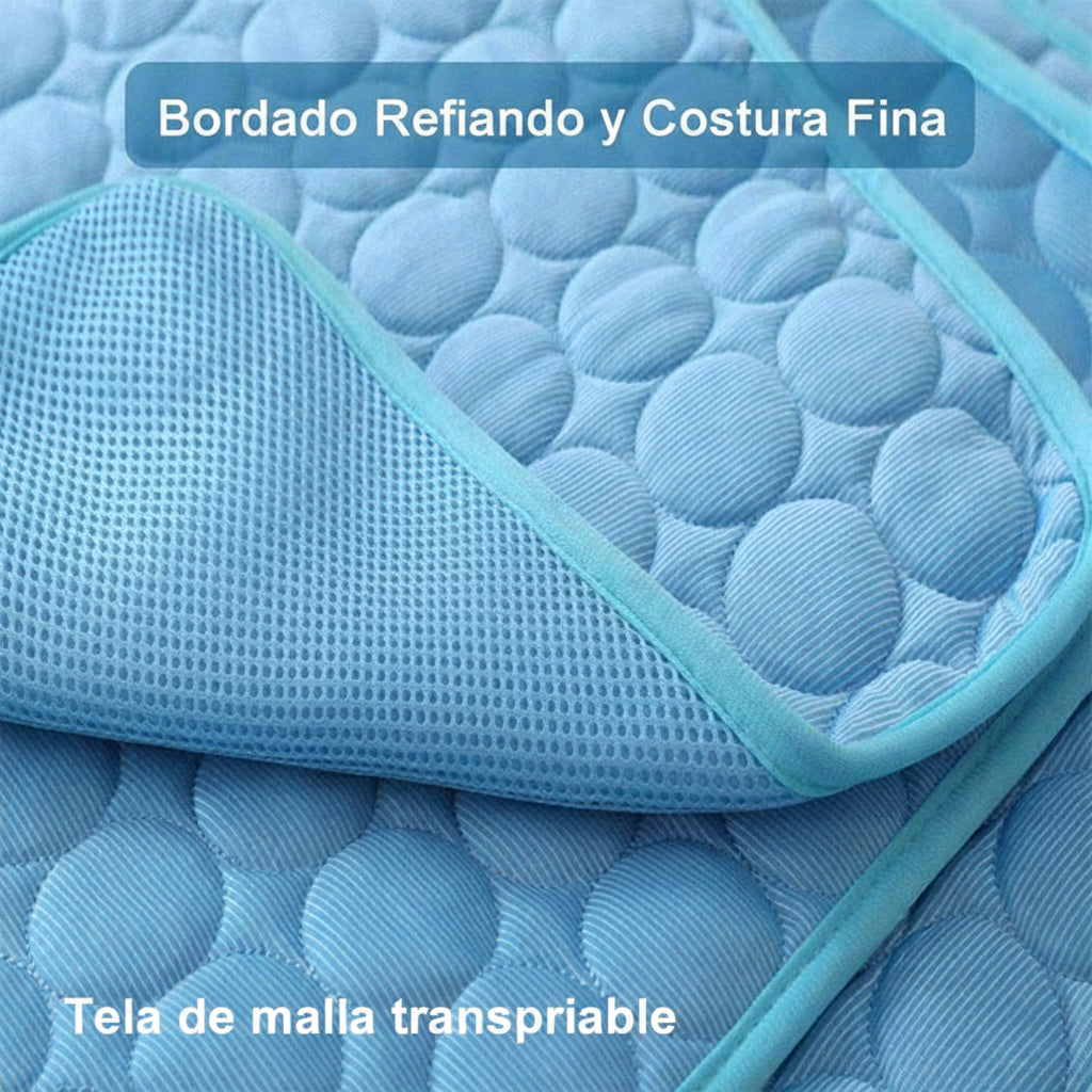 Alfombrilla refrescante de verano para mascotas.