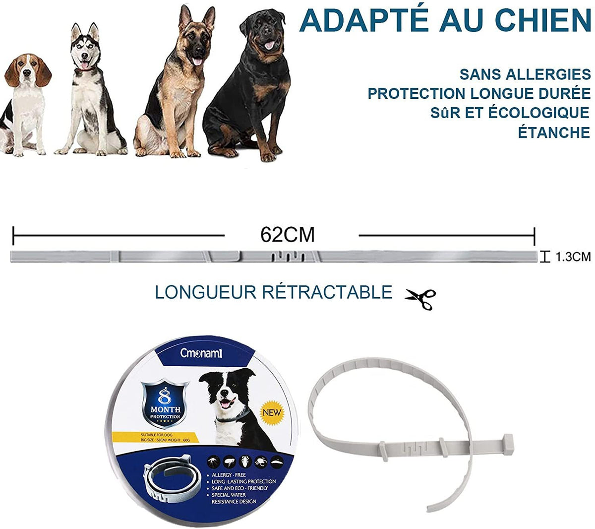 Collar anti-insectos para mascotas