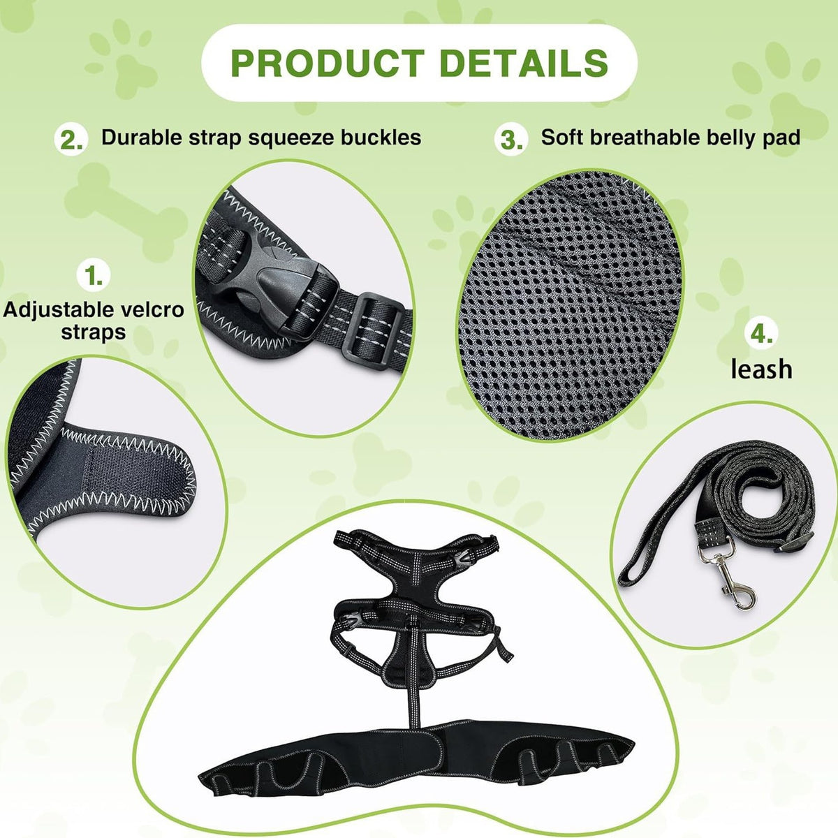 Venda de protección articular para mascotas, rodillera para perro, rehabilitación post-cirugía, soporte para rodilla