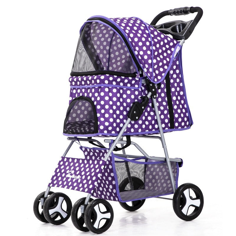Carrito plegable portátil para paseo de mascotas